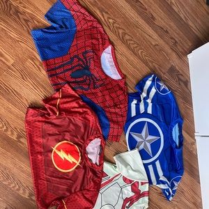 Set of 4 superhero shirts men XL